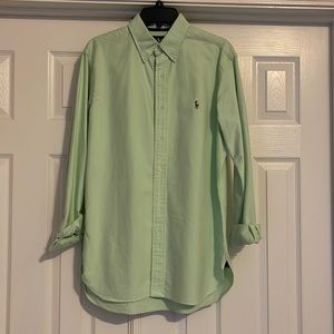 Ralph Lauren green oxford button down